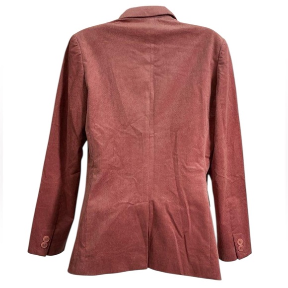 NWT Joie Markina Cordoroy Blush Valentines Barbiecore Double-Breasted Blazer 4 - Picture 4 of 4